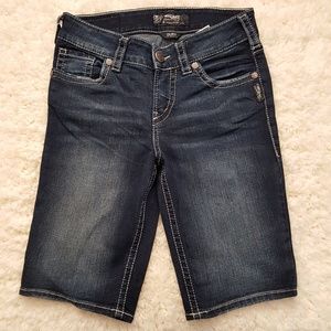 Silver Suki Jeans Shorts Size W 26 Length 11